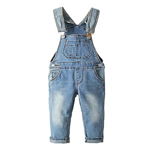 Baby Toddler Adjustable Straps  Jean Overall www.denim.fit 2