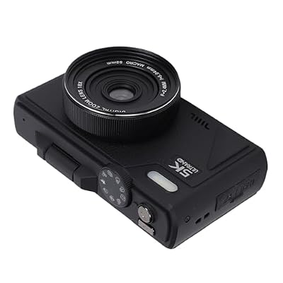 5K 75MP Mirrorless Camera, 18X Zoom Auto Focus Digital Camera, Anti Shake Vlogging with 3 Inch Flip Screen, Support 256GB Memory, Retro Design for Travel and Wildlife (Black)