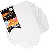 CONDA Artist Canvas Panels 8 x 10 inch, 12 Pack, Primed, 100% Cotton, Artist Quality Acid Free Canva