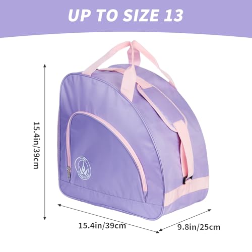 image for Yepro Roller Skate Bag Adjustable Shoulder Strap Ice Skate Bag Large C