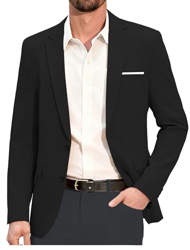 Blazer for Men Black Lightweight Suit Jackets Big and Tall Men's Sport Coats Blazers for Casual Business Wedding Dinner 4XL