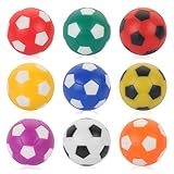 TOSAMZOO 9 Pack Foosball Table Replacement Foosballs, 1.42 Inch/36mm Table Soccer Balls for Foosball Accessory Replacements Multicolor Football Themed Gifts (9 Colors)