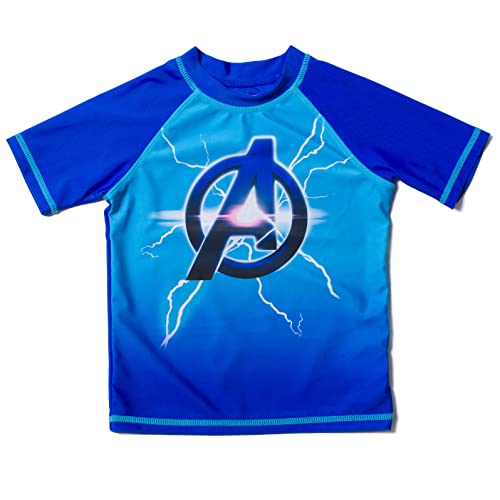 Marvel Avengers Boys Rash Guard and Swim Trunks Set #TOP17