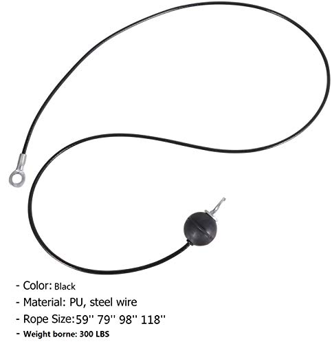Fitness Pulley Cable,Replacement Cable Machine Accessories,Cable Pulley Attachments for Gym --Thick 5mm(0.2inch) Heavy Duty Steel Wire Rope for Home Gym Cable Pulley Machine (Type-B, 39 inches) by AIKESIWAY - Image 3