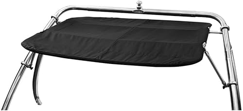 FASWORX Soportes universales para barcos Bimini en torre de wakeboard, lona superior 600D Bimini, marco y abrazaderas, toldo universal para la