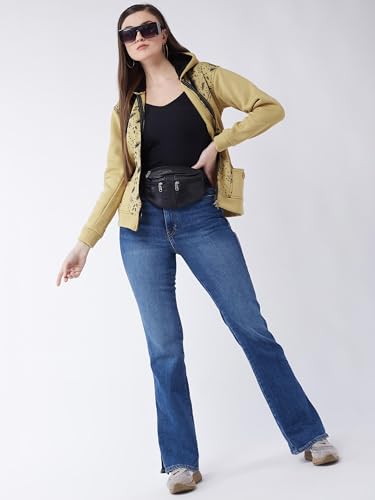 Image of Pivl Women's Fleece Blend Winter hooded Jacket.