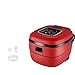 Produktbild WXGZS .5L Intelligente elektrischer Reiskocher 220V Mini Dampfgarer Joghurt-Maschine Kuchen-Hersteller für 1-4 Personen 24H Termin,Rot