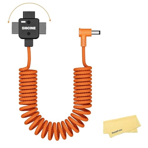 ZGCINE DT-DCL D�^�b�v - DC 5.5 * 2.5mm�d���P�[�u�� - 180°��]��D�^�b�v�AAmaran 60ds/60xs�A�A�g���X Ninja V�AFeelworld���j�^�[�p�t�ڑ��h�~�C���W�P�[�^�[�A�҂ݍ��݊�����