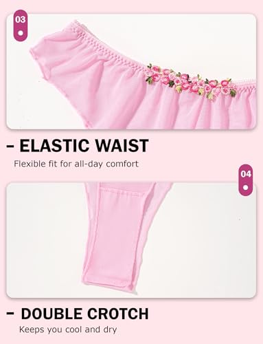 [Maeau] セクシー ランジェリー ベビードール ネグリジェ 透け パジャマ メッシュ ナイトウェア シースル 下着 ショーツ付 二点セット スリップ キャミソール レディース バレンタインデー プレセント - 画像4