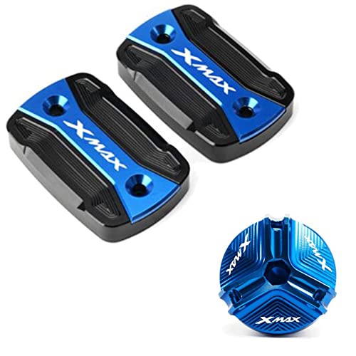 Bouchon de réservoir liquide de frein Xmax 300 finition CNC turquoise premium