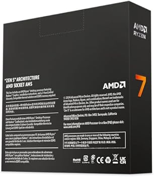 AMD Ryzen 7 9700X Processor, 8 Cores/16 Threads, Zen 5