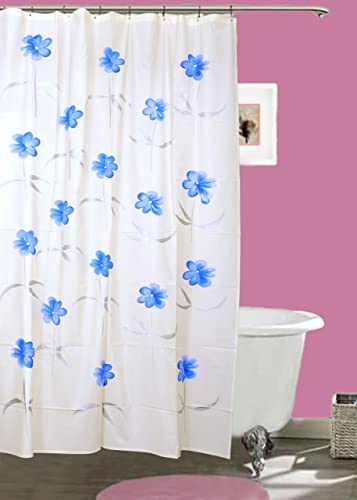 Image of Feelings Shower Curtain PVC Waterproof Curtain for Shower 7 Feet with 8 Hook - 54 x 84 Inch Printed Shower Curtain (Pattern - N)
