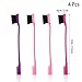 Frcolor Hair Brush Comb,Double Sided Edge Control Hair Combo Edge Brushes,4Pcs (Random Color)