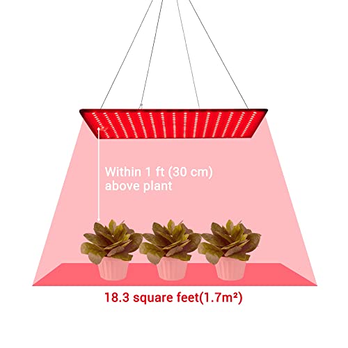 Yescom 225 Red Smd Leds Grow Light Ultrathin Panel Hydroponics Indoor Plant Lamp For Growing Room Tent (Pack Of 4) #TOP4