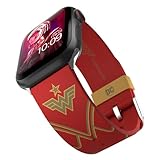 DC Comics - Wonder Woman 1984: Crimson Armor Smartwatch Band ñ Officially Licensed, Compatible with Every Size & Series of Apple Watch (watch not included)