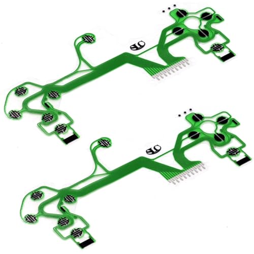 ABE JDS-055用 フレキケーブル PS4 Pro Slim コントローラー用 2個セット 修理 交換 互換 部品 USB 充電ボード ケーブル PS4コントローラー復活！JDS-055専用フレキケーブル修理キット2個セット