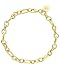 Produktbild PURELEI® Fashion Show Armband (Gold)  Elegantes, verspieltes Damen Armband  Edelstahl 18K vergoldet  Verstellbare Länge 16/17/19 cm  Hawaiianisch inspiriert
