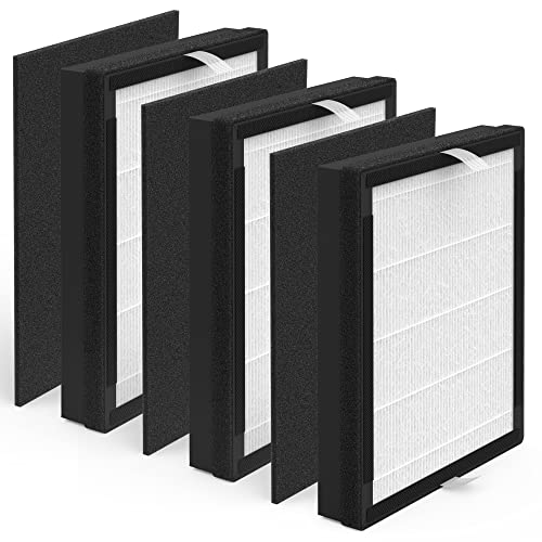 3 Packs IAF-H-100A Replacement Filter A Compatible with 3M Filtrete FAP-C01-A Idylis AC-2119, IAP-10-100, IAP-10-150, IAPC-40-140 Air Purifi-ers Part# 1150096 3 Premium Filters + 3 Carbon filters