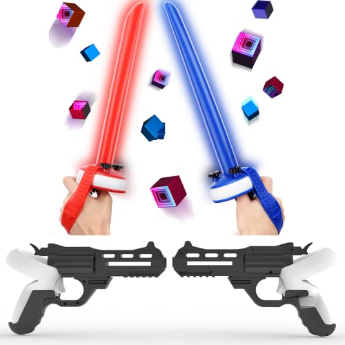 Oculus Quest 2 Games to Play Bundle Accessories Beat Saber Handles and Pistol Grips Oculus Quest 2 Games to Play Bundle Accessories Beat Saber Handles and Pistol Grips