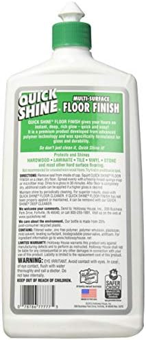 Quick Shine Ultra Gloss Sealed Wooden Floor Finish Polish, 800ml