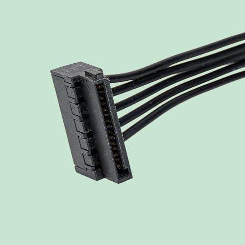 Cable SATA 15 pines de 50 cm que soluciona los tirones en conectores de discos SSD y HDD 2