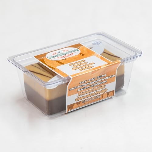 Valley Fudge Peanut Butter Chocolate Fudge Half Pound | Fresh Artisan Fudge | Made with Real Wisconsin Butter | Handmade Small Batch | 8 oz Pack — view 2