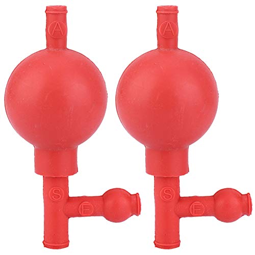 QANYEGN 2 Pcs Suction Bulb, Pipetting Ball Quantitative Suction Bulb, Ear Washing Suction Bulb for Lab Pipettor Accessories