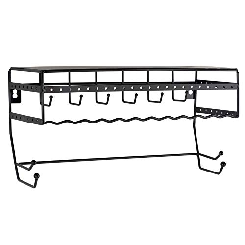 Simplify Jewelry Organizers - Hang Bracelets, Earrings, Necklaces, Scarves, Accesories - Black - 13.7"X 5"X 6.7" #TOP2