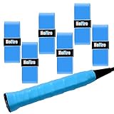 HoFire Tennis Racket Grip Tape - 6-Pack Dry Tennis Overgrip Grip Tape - Ultra Absorbent Dry Feel Tennis Grip Tape for Tennis, Pickleball - Enhance Your Racquet with Durable Tennis Grip (6-Pack Blue)