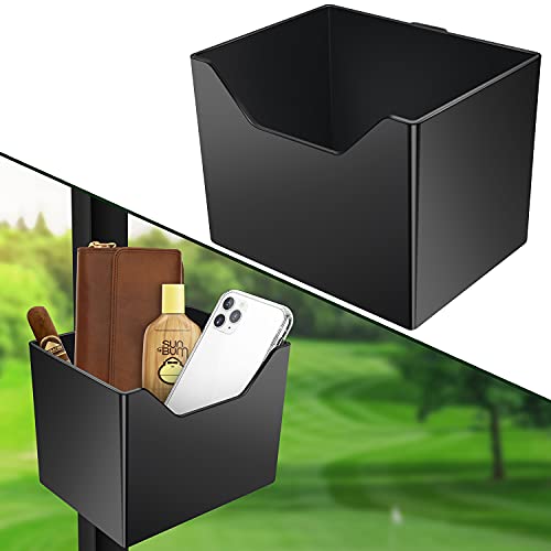 JuLand Magnetic Golf Cart Organizer Box, Golf Cart Accessories Caddy Holder for Railing