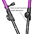 LotFancy Hiking Trekking Poles Ultralight Walking Sticks for Men Women, Tungsten Steel Spike Tip, Extra Rubber Tips Baskets Included (Pack of 2, Purple)