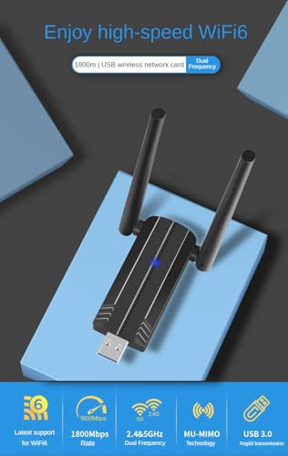 Adaptateur USB WiFi 6 avec technologie MU-MIMO double bande - 6