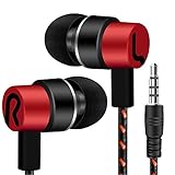 Eternitry In-Ear-Stereo-Kopfhörer mit geflochtenem Draht rot