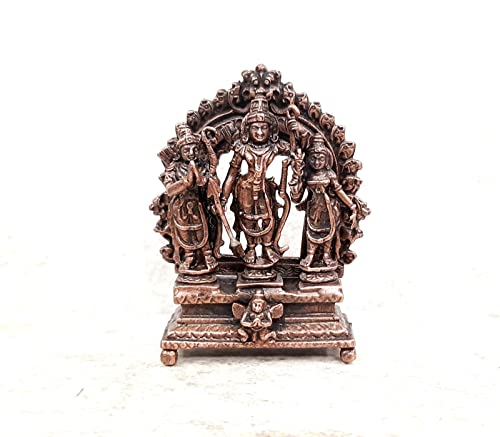 Image of Copper Ram Darbar Idol 2.8 in | Patina Antique Finish