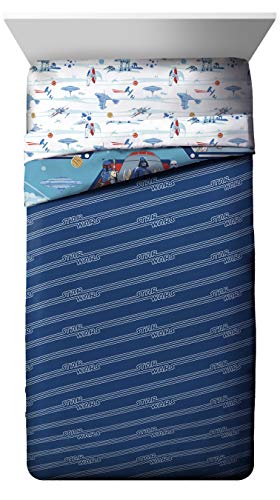 Image of Jay Franco Star Wars Empire Strikes Back 4 Piece Twin Bed Set - Includes Reversible Comforter & Sheet Set - Super Soft Fade Resistant Microfiber