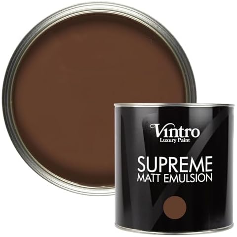 Vintro Chocolate Luxury Matt Emulsion Paint Cover