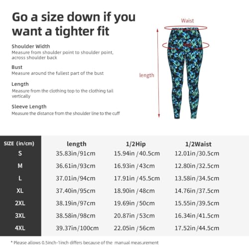 Pantalon de yoga ample femme respirant extensible imprimé fleuri bleu - 4