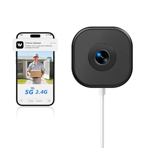 2K Window Camera,5Ghz & 2.4Ghz WiFi Security Camera for Home,120°