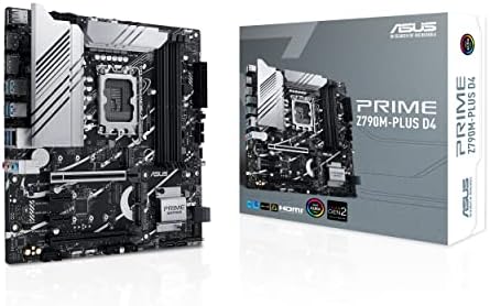 ASUS Prime Z790-P D4, an Intel Z790 LGA 1700 ATX motherboard with PCIe 5.0, three M.2 slots, 14+1 DrMOS, DDR4, Realtek 2.5 Gb LAN, HDMI, DP, USB 3.2 Gen 2x2 Type-C, front USB 3.2 Gen 2 Type-C