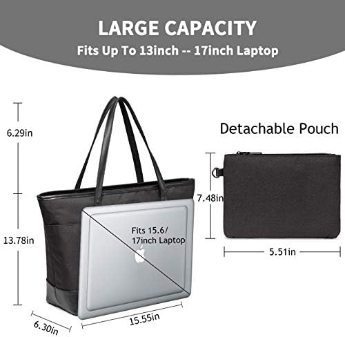 Laptop Bag for Women, Vaschy 15.6-17 