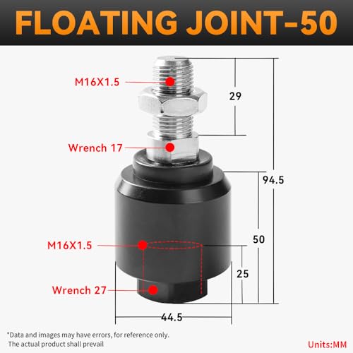 Image of Cylinder Pneumatic FD-50 Accessories M16*1.5 Universal Swing Floating Joint