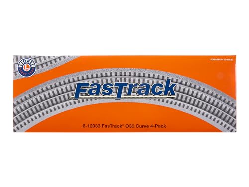 Lionel O Gauge FasTrack O36 Full Curve Four Piece Track Pack, 3-Rail Curved Model Train Track, Compatible with Lionel O Gauge Train Sets, FasTrack Model Train Four Piece Expansion Pack, Ages 14+ by Lionel - Image 2