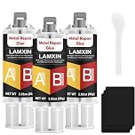 LAMXIN 240g Pegamento Metal, Resistente al Agua y al Calor Pegamento Para Metal, Soldadura en Frio Apto Para Soldar Acero Inoxidable, Aleaciones de Aluminio, Cobre, Vidrio y CeráMica