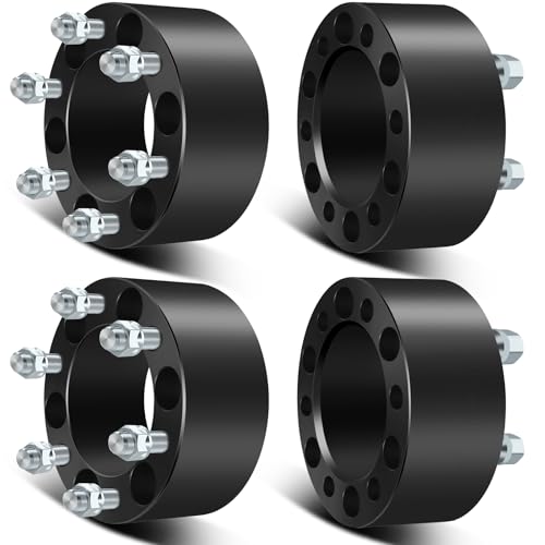 SCITOO 4X 6 Lug Wheel Spacers Adapters 6x5.5 to 6x5.5 14x1.5 108mm 3