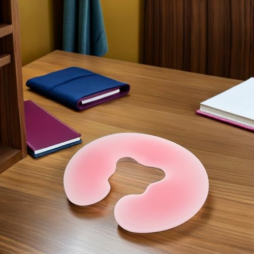 Oreiller visage silicone U coussin percé ergonomique appui-tête salon esthétique - 7