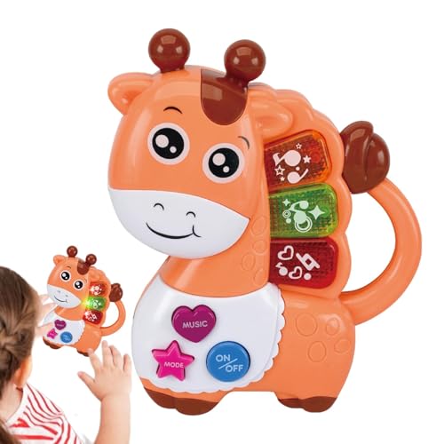Pruojhw Piano Juguete Teclado de Piano para | Juguetes lindos para, Piano, Girafa, Dibujos animados, Juguetes luminosos para niños pequeños, Juguetes musicales Animales para, Instrumentos educativos