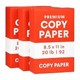 Business Bulk Copy Paper – 3 Reams (1,500 Sheets) | Jam-Free, High-Speed Printing | 8.5x11', 20 lb | Ideal for...