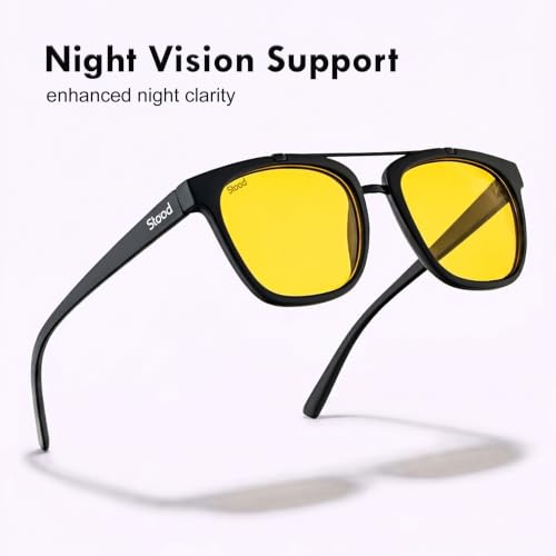 Image of Stood Techy Serie Sunglasses |Rounded Square | UV Protected | Matte | Double Metal Bridge | Medium | Men & Women | SG-STD0021
