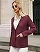 GRACE KARIN Blazer Cardigan Business Dressy Casual, Collared Sweaters for Women, 2025 Fall Fashion Trendy 2XL, Wine