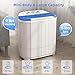 VCJ Portable Washing Machine, Twin Tub Washing Machine Laundry Compact Washer spinner Combo with 14lbs capacity, 9Lbs Washer and 5Lbs Spinner dryer for Apartments RVs and Dorms